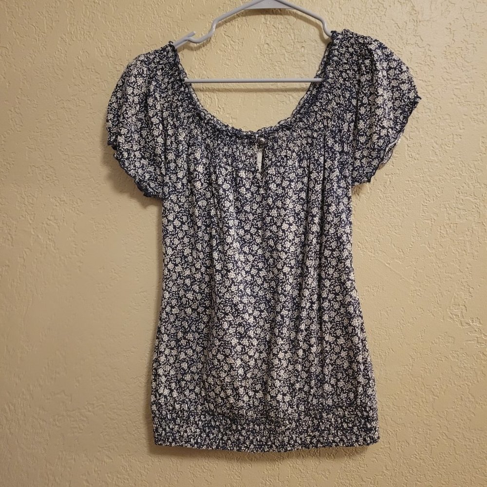 Lucky Brand Floral Off Shoulder Top - Picture 5 of 10